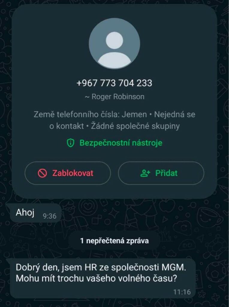 Rádi bychom vás upozornili na podvodné praktiky neznámých osob, které nejsou nijak spojené s firmou MGM a.s.